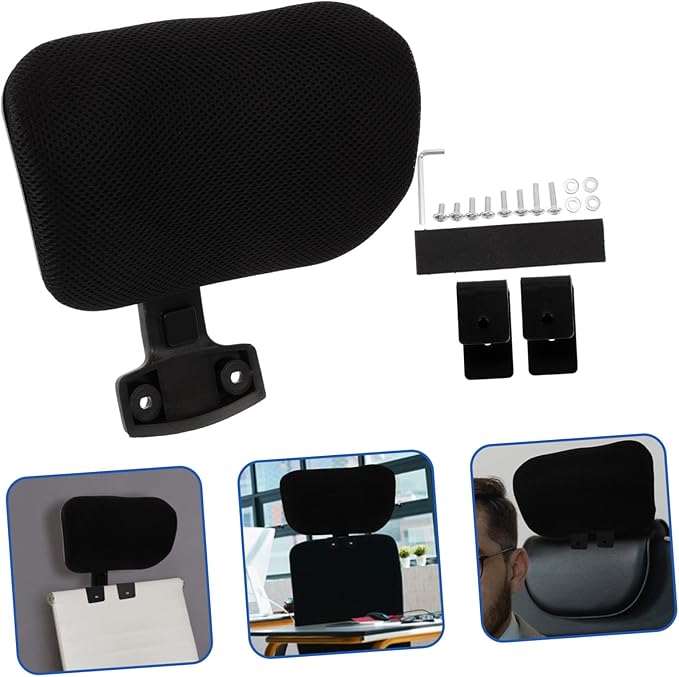 Garneck Office Chair Headrest Retrofit Accessory Adjustable Pillow for High Back Office Chair Neck Protection