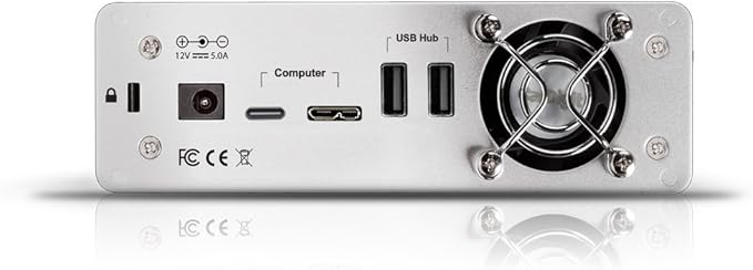 CalDigit AV Pro 2 Storage Hub USB C External Drive - Charge up to 30W 2016 MacBook MacBook Pro Thunderbolt 3 PC Compatible (3TB)