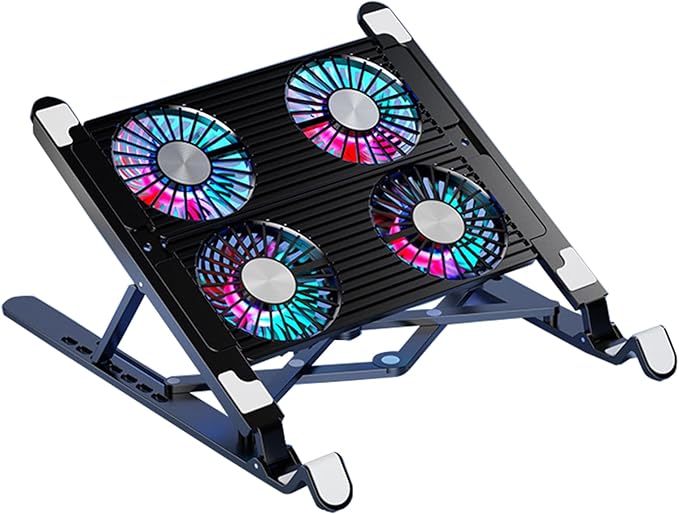 Laptop Cooling Pad Laptop Coolers for Notebook Gaming Fan Stable Stand Adjustable Cooling Folding Bracket