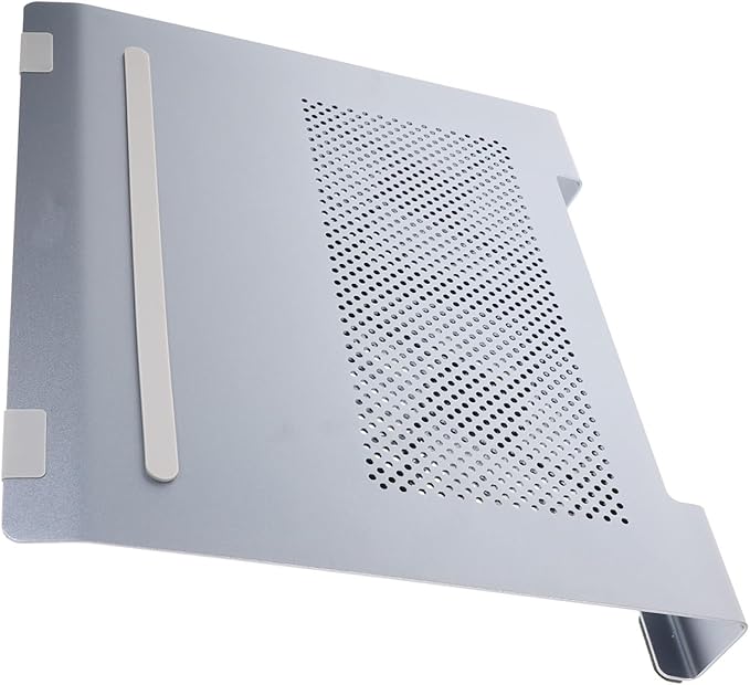 DOITOOL Aluminum Alloy Laptop Cooling Pad with LED Fan Ventilated Cooling Stand for Laptops to 17.3 Inch for Gaming and Office Use Gray