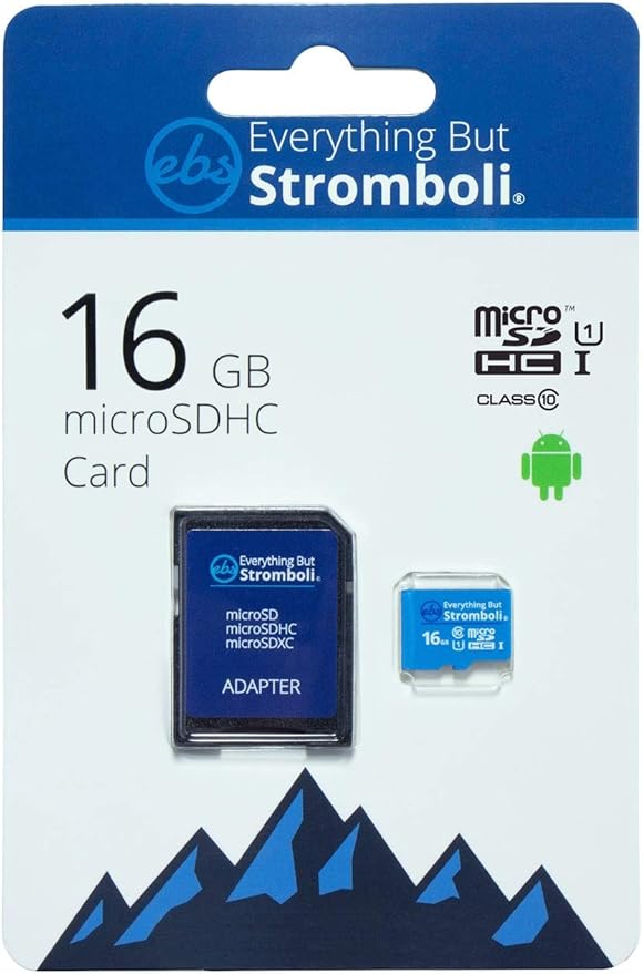 Everything But Stromboli 16GB Micro SD Memory Card w/Adapter (Bulk 3 Pack) Class 10 U1 UHS-1 TF MicroSDHC Card for Compatible Dash Cam Phone Action Cameras Security Cam Switch Digital Camera