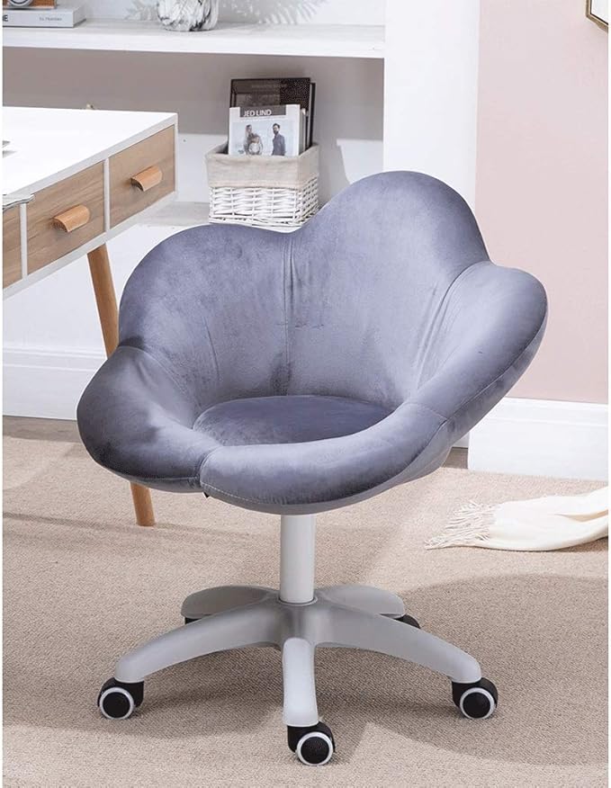 YYDS Chair Lovely Bedroom Gaming Chair Computer Office Chair with Nylon Feet Ergonomic Home Desk Chair for Live Broadcast Ergonomically (Size : Purple)