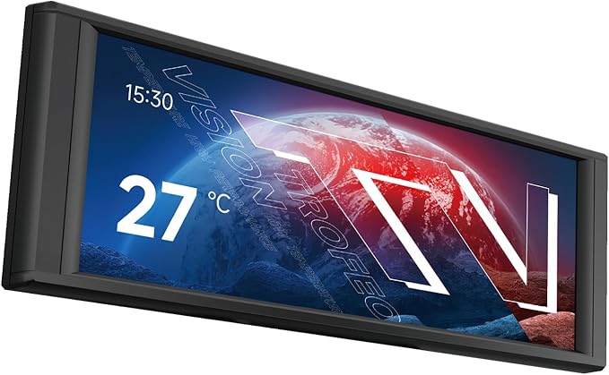 Thermalright Trofeo Vision LCD Black Edition Case Sub-Display Features a 6.86-inch Full-Color LCD Display (1280x480 Resolution) with a Magnetic Panel Screen Supporting DIY Dynamic/Static Images