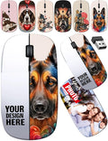 maizi Custom Wireless Mouse Women for Chromebook Laptop PC Notebook Wireless Mice Women Image ID: 24017283 Valentine Background Portable 2.4G USB Receiver Printed in USA