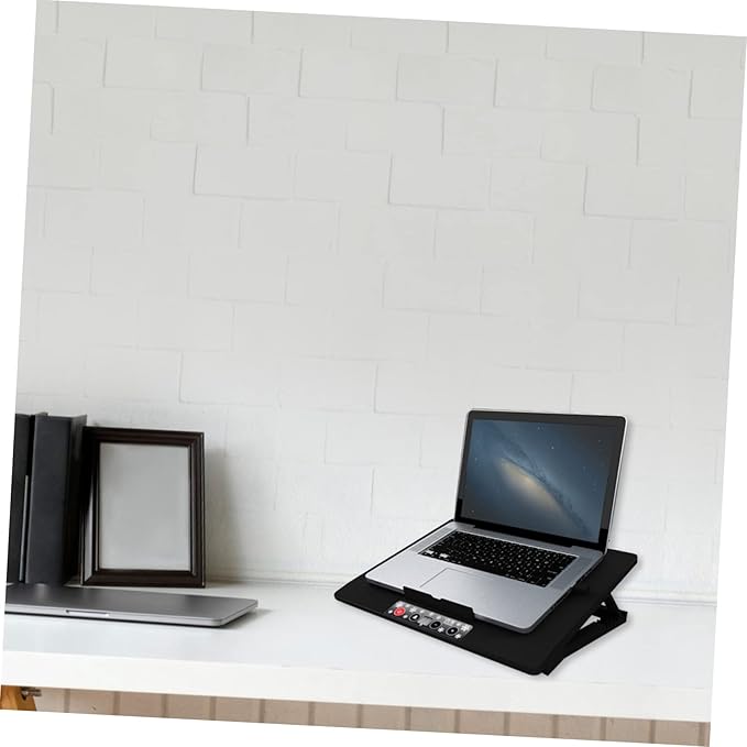 Multi-Angle Adjustable Laptop Cooling Stand Six Fans Base and Variable Speed Control for Enhanced Comfort and Heat Dissipation
