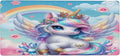 Large Mouse Mat Animal Funny Unicorn Computer Mousepad with Non-Slip Rubber Base Waterproof Mouse Pad Desktop Keyboard Pad for GamerHome School Laptop Office Accessories35.4x15.7 in