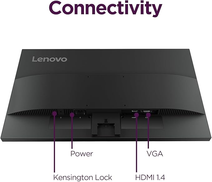 Lenovo L22-4e - Office Monitor - 21.5 FHD IPS Display - 100Hz Refresh Rate - 4 ms MPRT - 99% sRGB - Raven Black - Tilt Stand