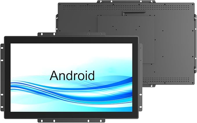 GreenTouch 21.5 Inch Open-Frame Touchscreen LCD Monitor -Android All in one Computer with RK3566 RAM 4G &amp ROM 32G - Capacitive PCAP -1920x1080-16:9-Black - Front IK08/IP65