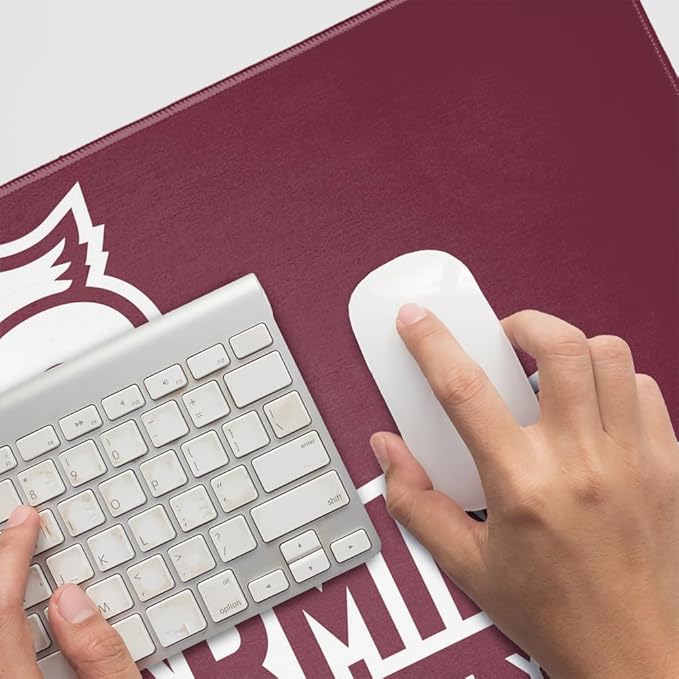 Bellarmine University Primary Logo Large Gaming Mouse Pad Desk Mat with Stitched Edges Non-Slip Base for Gamer Home and Office 31.5 x 15.7