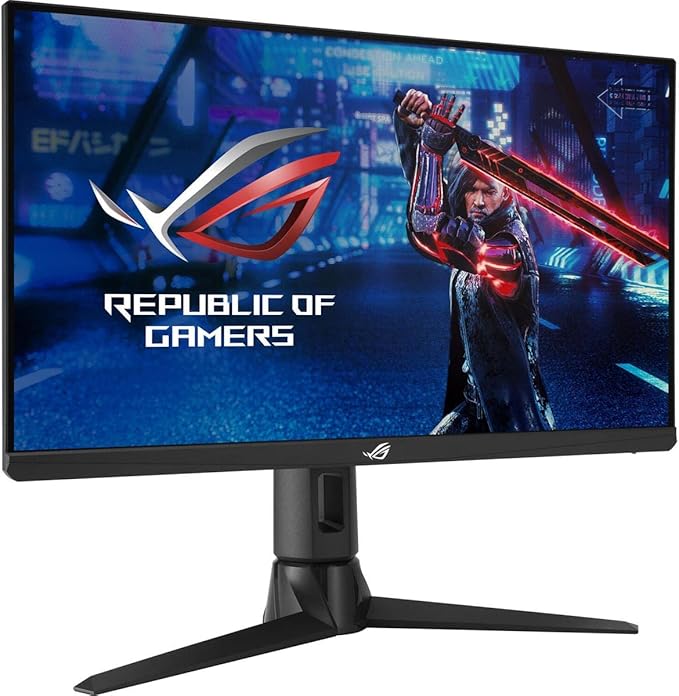ASUS ROG Strix 24.5” 1080P Gaming Monitor (XG256Q) - Full HD Fast IPS 180Hz 1ms G-Sync Compatible/FreeSync DisplayPort HDMI DisplayHDR400 Black