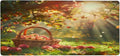Grass Fruit Tree Apple Large Mouse Pad Gaming Mousepad Desk Mat for Desktop Computer Keyboard Waterproof Mouse Mat Desk Pad with Non-Slip Base for Game School Office Home 35.4 x 15.7