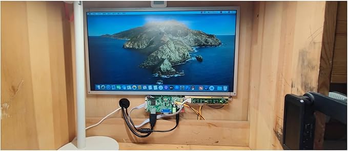 Compatible ForM215HGE-L21 HM215F01 HR215WU1 M215HW03 LTM215HT05 LM215WF4 Controller Board HDMI And VGA DC12V LVDS LED 1920x1080 DIY Display(12V power adapter)