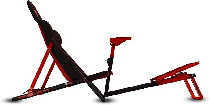 GTR Simulator GTA Compact V2 Foldable Racing Simulator Cockpit Stake F1® Team Kick Sauber Edition (GTR Simulator Red/Black)
