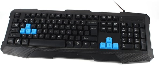 USB2.0 Red LED Backlight 104 Keys Gaming Wired Keyboard for Desktop PC