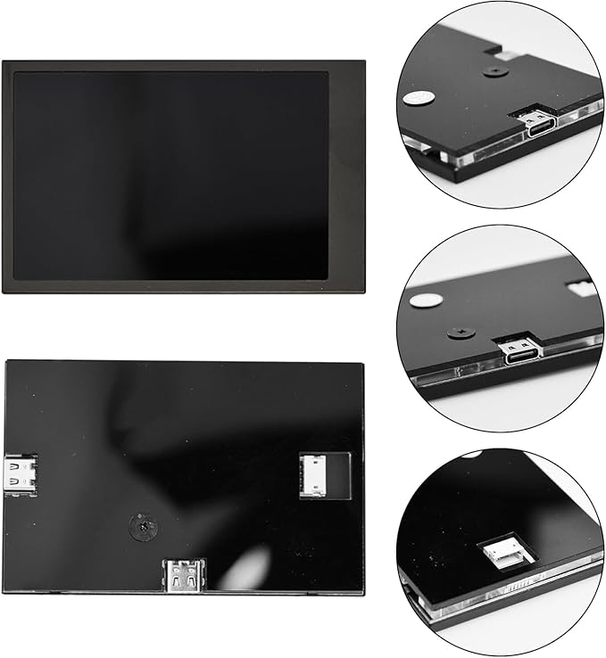 Flylin 3.5in IPS USB Mini Screen CPU Hardware Temperature Monitor Type-C Sub Screen AIDA64 PC Temperature Display Screen for Computer Case