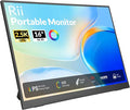 Rii Portable Monitor 16 Inch 144Hz QHD 2.5K 2560X1600 100% sRGB IPS HDR Computer Display with Adjustable Stand USB-C HDMI Gaming Screen for Laptop/PC/Phone/Mac/Xbox/Switch/PS4/PS5 VESA Mountable