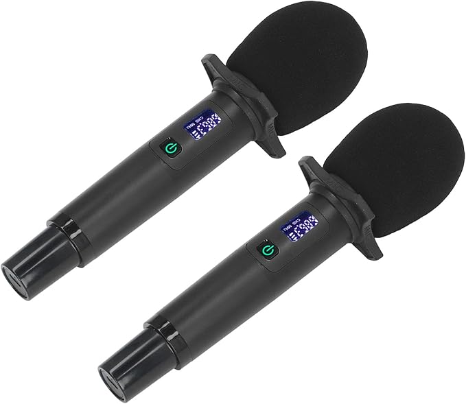 Keenso Professional Microphone Karaoke Mic Dynamic Coil Design with Reverb Function for Stage Studio Home Singing