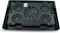 USB Laptop Cooling Pad with 5 Fans Multi-Angle Adjustable Cooler Stand Anti-Skid Laptop Cooler Base for Gaming and Office Use Black