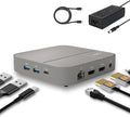 USB C Docking Station Dual Monitor 4K@60Hz or Single 8K@30Hz with 2 HDMI for Windows Laptops11-in-1 Laptop Docking Station with 5 USB A/C SD Gigabit Ethernet Audio 130W AC Power Supply