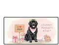 Happy Mother's Day Newfoundland Love Dog Mom Heart Flower Desk Mat Full Keyboard Mouse Pad Newfie Dog Lover Gifts Large Mousepad 12004