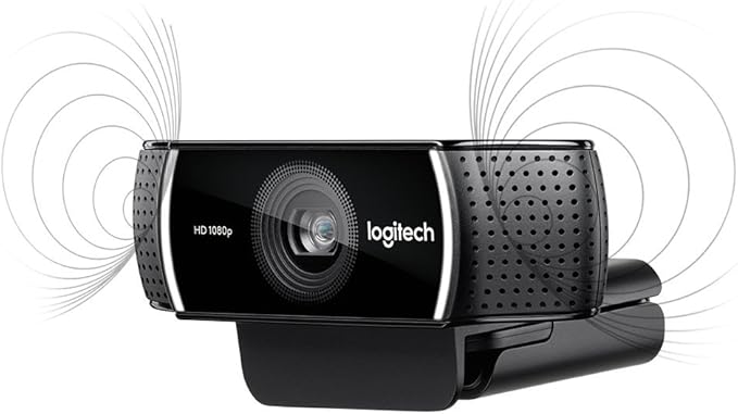 Logitech 1080p Pro Stream Webcam for HD Video Streaming and Recording at 1080p 30FPS (Renewed)