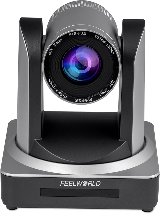 FEELWORLD POE20X Simultaneous 3G SDI HDMI IP PTZ Camera 20X Optical Zoom Support PoE Full HD 1080P 60fps for Church Live Streaming Conference