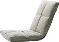 ELEFOCUS Folding Sofa Chair Folding Floor Chair Easy to Remove and Wash Comfortable and Breathable Household Cushion(Beige)
