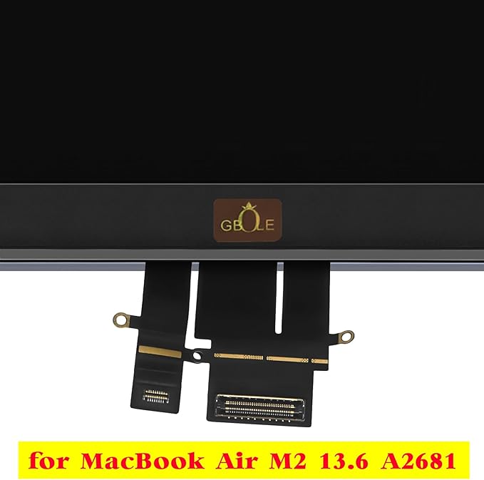 A2681 Screen Replacement for MacBook Air M2 A2681 2022 13.6 inch EMC 4074 MLXW3 MLXX3 MLXY3 MLY03 MLY13 MLY23 MLY33 MLY43 Full LED LCD Screen Display Assembly (Midnight)