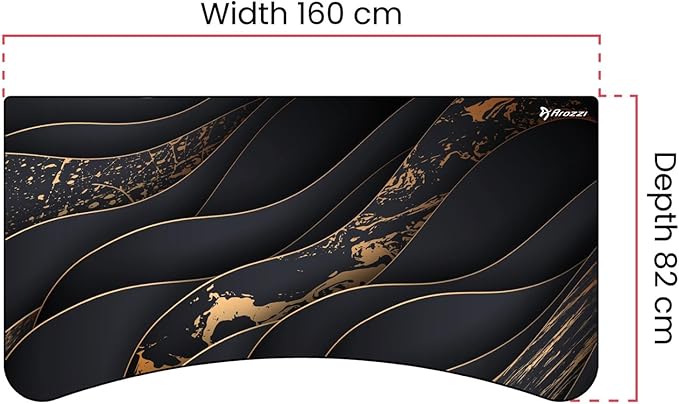 Arozzi Arena GamingDesk Mat Full Surface CustomDesk Pad Interchangeable Water Resistant &amp Washable ComputerDesk Mouse Pad with Stitched Edges (D013)