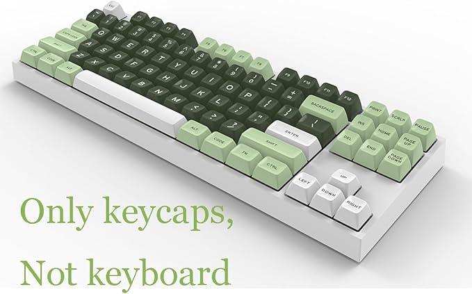 Guffercty kred SA Profile PBT Keycaps173 Set Double Shot Durable Keycaps for Custom Mechanical Keyboard Mod Fit 60% 100% Layout for Gamers Typists (Salon Style)