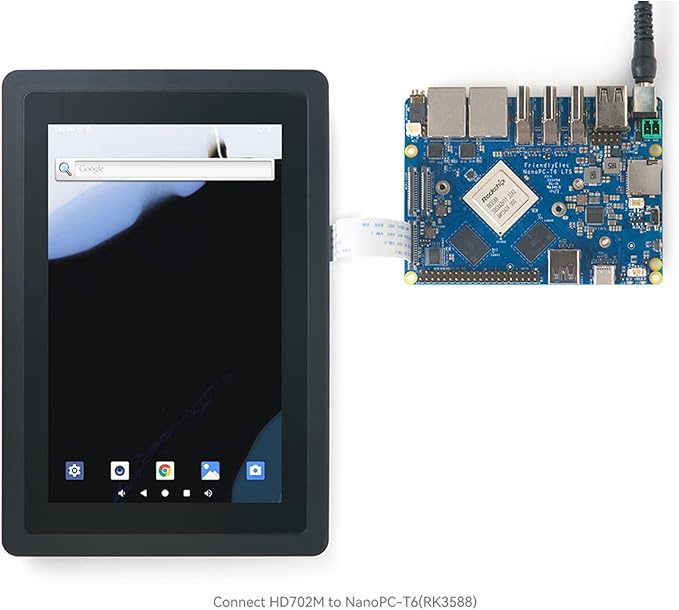 WayPonDEV FriendlyElec HD702M 7-inch IPS RGB LCD Screen - 800x1280 Pixels - MIPI Capacitive Touch Screen for NanoPi M5/NanoPC-T6 Computer Mini WiFi Router &amp Single Board Computer