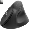 Delton S12P Vertical Computer Wireless Mouse 6 Buttons 3 Adjustable DPI (800/1200 /1600) Compatible with Windows/Laptop/PC/MacOS - Black