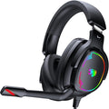 Gaming Headset for PC/PS4/PS5/Xbox One/Switch Stereo Surround Sound Gaming Headphones with Noise Canceling Flexible Mic Computer Headset with 3.5mm Jack(Black)