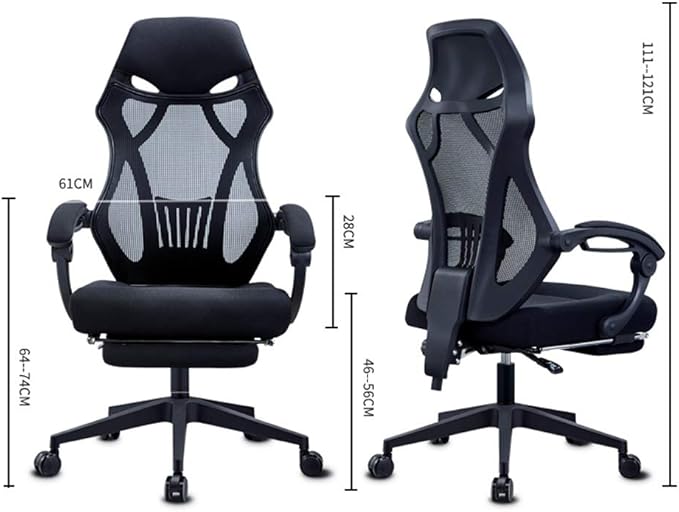 Office Chair Gaming Chair Computer Chair Home Chair Comfortable Office Chair for Office Area Reclining Game Chair Swivel Chair Computer Chair Electric Back Chair. (Color : B)
