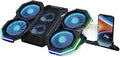 17Inch Gaming Laptop Cooler Six Fan Adjustable Wind Speed Height RGB Backlight USB Port Laptop Cooling Pad Notebook Laptop Stand