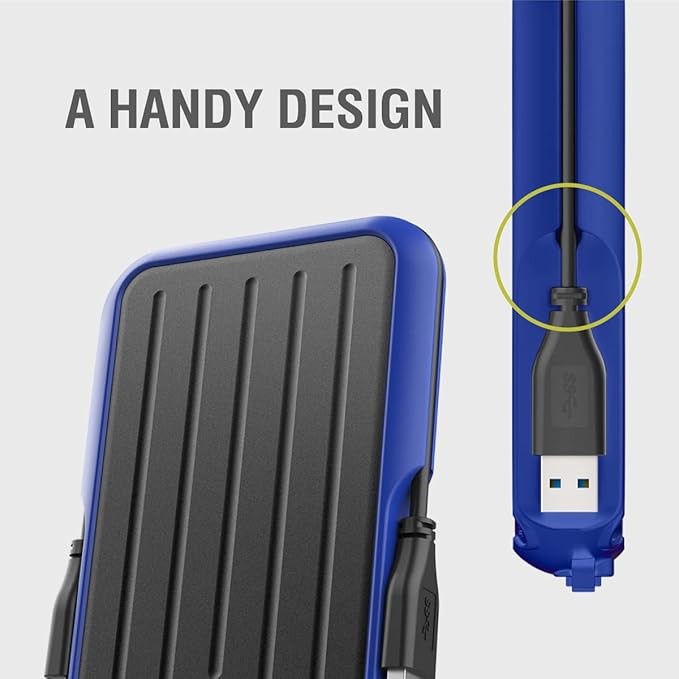 SP020TBPHD66SS3Y SP Silicon Power Portable Hard Drive 2TB 2.5 Inch External USB 3.2 Gen1 Compatible (USB3.1 / USB3.0 / USB2.0 Compatible) IPX4 Waterproof Shockproof Yellow