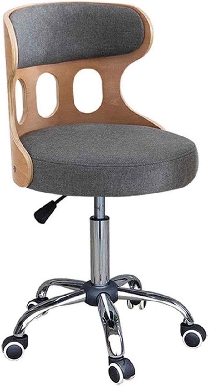 Mlaea Classroom Dormitory Hotel Chair Gaming Club Bar Chair with Adjustable Height Executive Swivel Computer Chair 40 * 44-54CM(Color:#3)