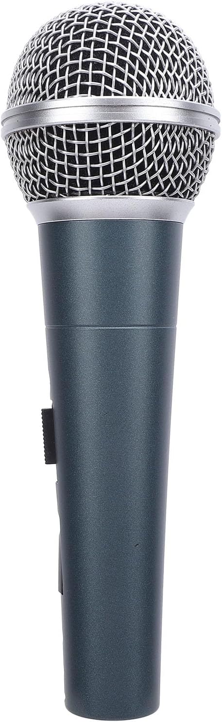Wired Dynamic Microphone Set Moving Coil Dynamic Cardioid Handheld Microphone Enhanced Sound Quality with Low Latency Recording Stable for Active Speakers Mixers Am (Blue)