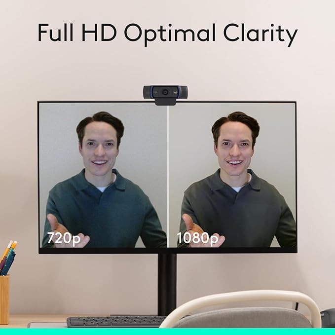 Logitech C920x Pro HD Webcam (Renewed)