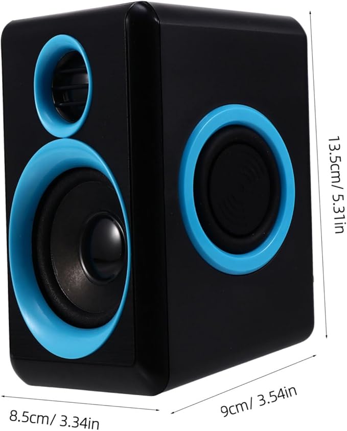 TEHAUX Mini Loudspeaker Box USB 2.0 Computer Speakers for Desktop Laptop Notebook Pc Compact Mini Speaker with Dc 5v Power Home Office Audio Accessories