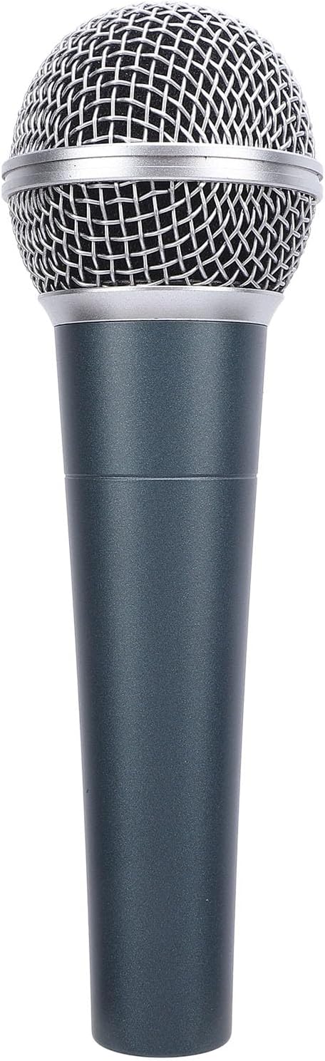 AMAKO Wired Dynamic Microphone:Cardioid Handheld Microphone Setfor Speakers Mixers and Amplifiersfor Clear Recording Effects (Cyan)