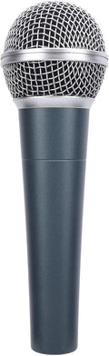 Wired Dynamic Microphone Moving Coil Dynamic Cardioid Handheld Microphone with Shock Absorber for Active Speakers Mixers Amplifiers (Cyan)