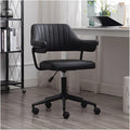 Adjustable Office Computer Chair with Armrest Simple Office Chair Home Comfortable Swivel Chair Breathable Student Dormitory Office Chair(Black)