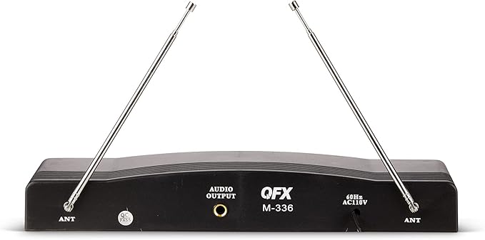 QFX M-336 Wireless Dynamic Professional Microphone - Twin Pack