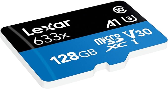 Lexar High Performance 633x 128GB microSD/microSDXC UHS-I Card [Eco-Friendly Packaging]