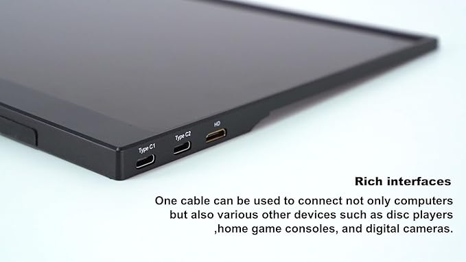 15.6 inch Portable Monitor|10-Point Touch Screen |FHD 1080P|IPS Anti-Glare Display USB-C/HDMI Plug &amp Play|Compatible with Laptop PC Phone PS5|Switch Dual Monitor for Work &amp Gaming