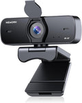 4K Webcam for PC with Stable Auto Focus Smooth Video 2 Noise-Cancelling Microphones USB Plug &amp Play Ideal for Online Teaching Meetings and Remote Communication