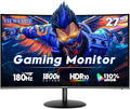 Viewedge Curved Gaming Monitor 27 inch 180Hz FHD 1080P VA Screen 1800R Computer Monitor 1ms with FreeSync Low Motion Blur DisplayPort HDMI Monitor Built-in Speakers