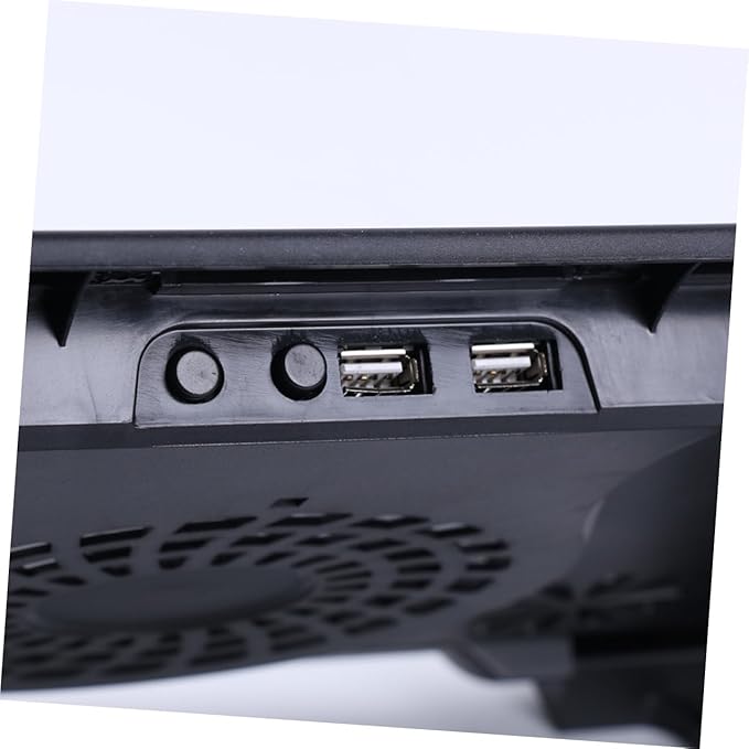 Veemoon Laptop Cooling Pad with 5 Fans USB Cooling Base Adjustable Angle Heatsink Stand for Gaming and Office Laptops Black