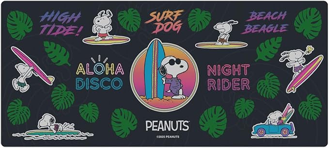 Head Case Designs Officially Licensed Peanuts Snoopy Aloha Disco Graphics 37.4 x 15.75 x 0.16 inches (900 x 400 mm) - XL Gaming Office Desk PC Keyboard Mouse Mat Pad
